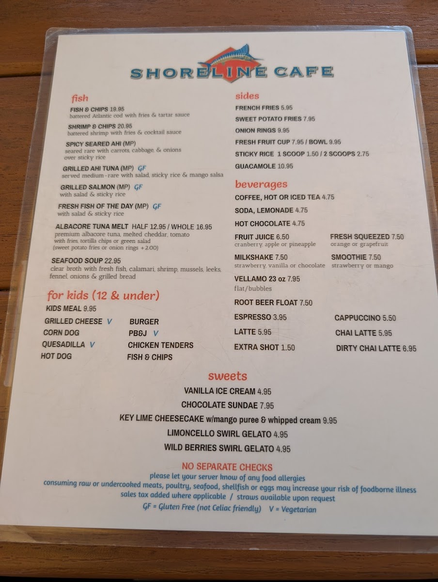Shoreline Cafe Menu - Image 4