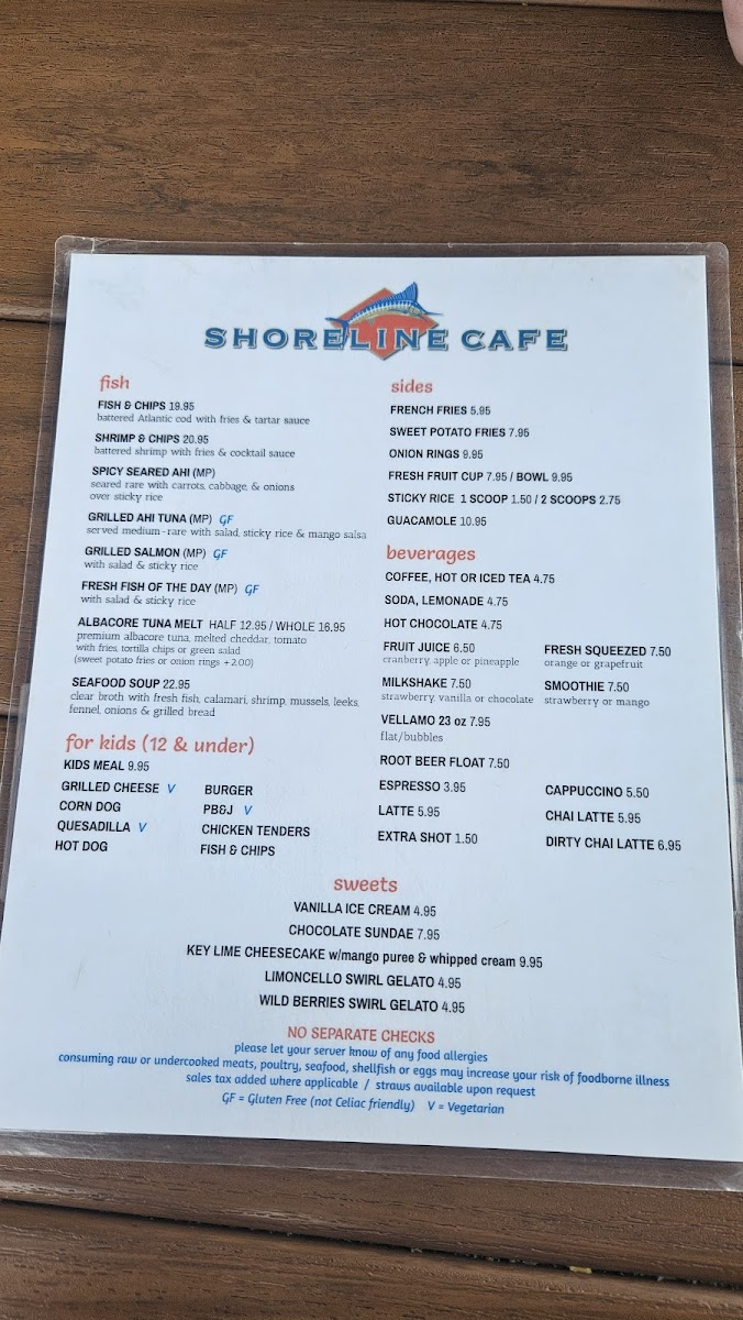 Shoreline Cafe Menu - Image 5