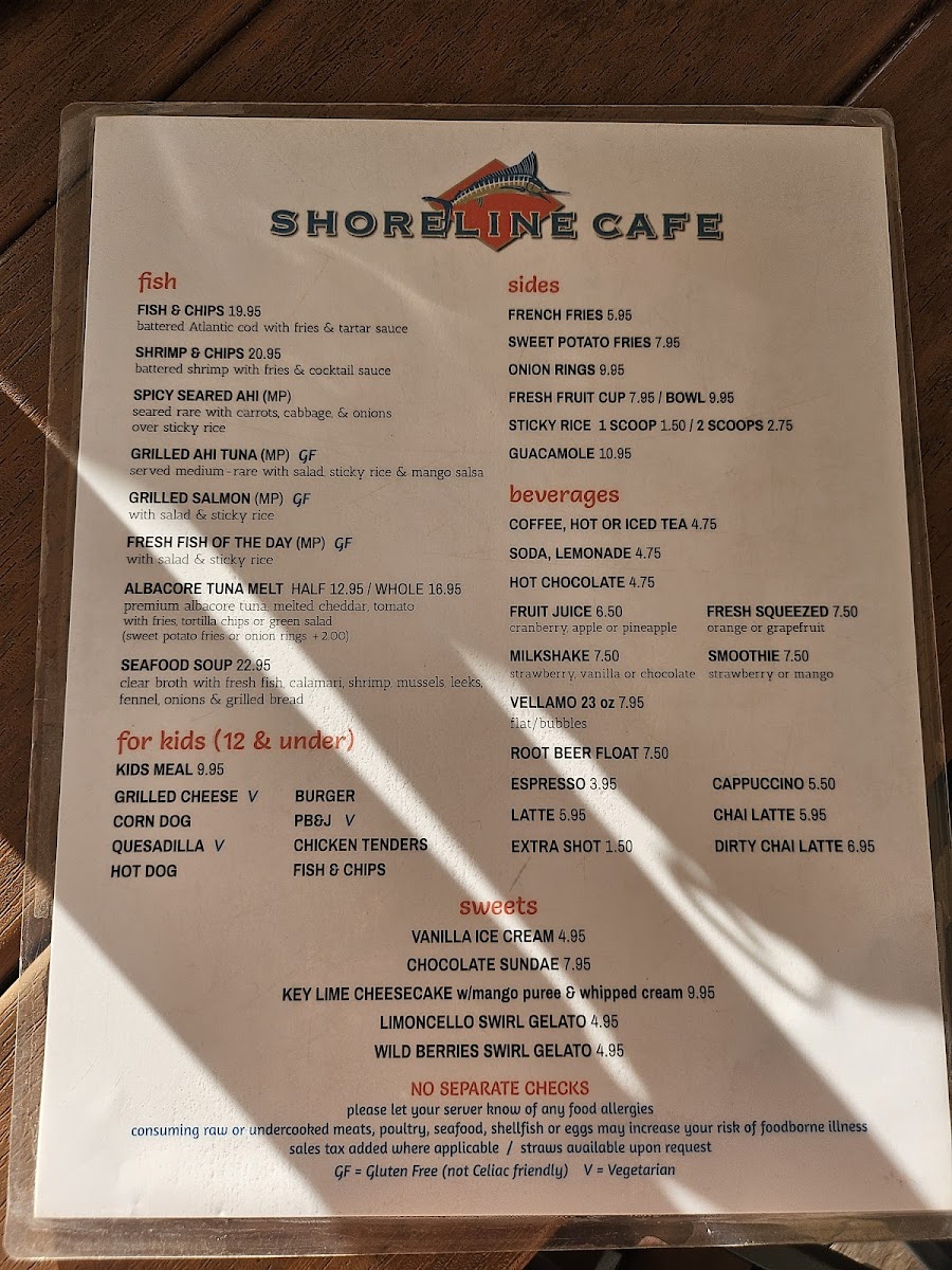 Shoreline Cafe Menu - Image 6